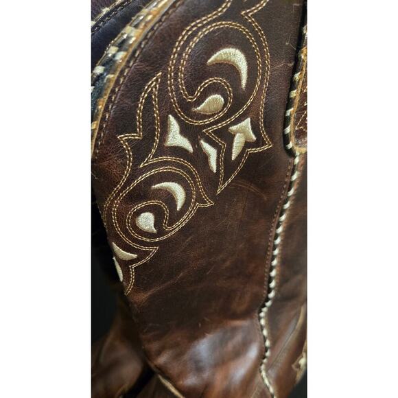 Durango Crush Brown Ladies Pull On Westin Leather Boots Size US 9M - Picture 10 of 11
